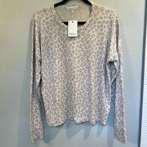 Brand New - PJ Salvage - Ultra Soft Sleep Top - Size Large - Leopard Print